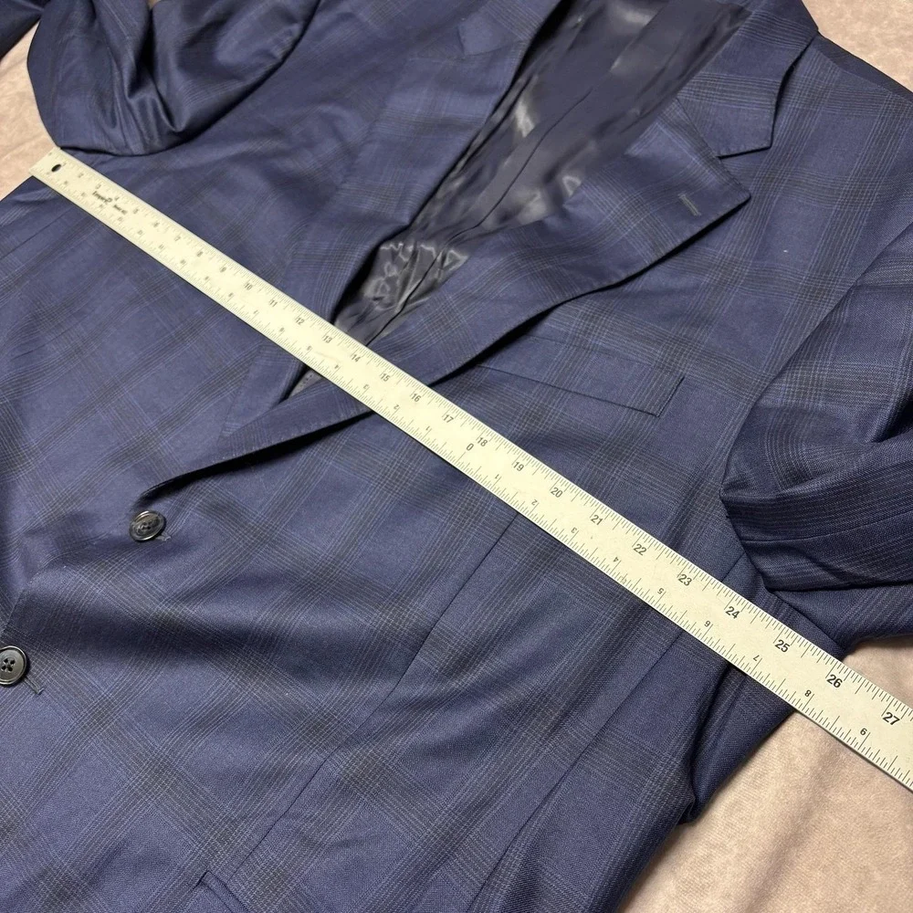 Peter Millar Flynn Classic Fit Blue Wool Suit Men's 50T 2 Piece Suit $895 - Picture 5 of 16